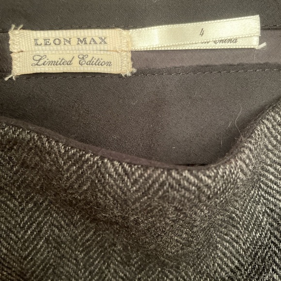 Max Studio Wool Blend Grey Pencil Skirt - Picture 5 of 6